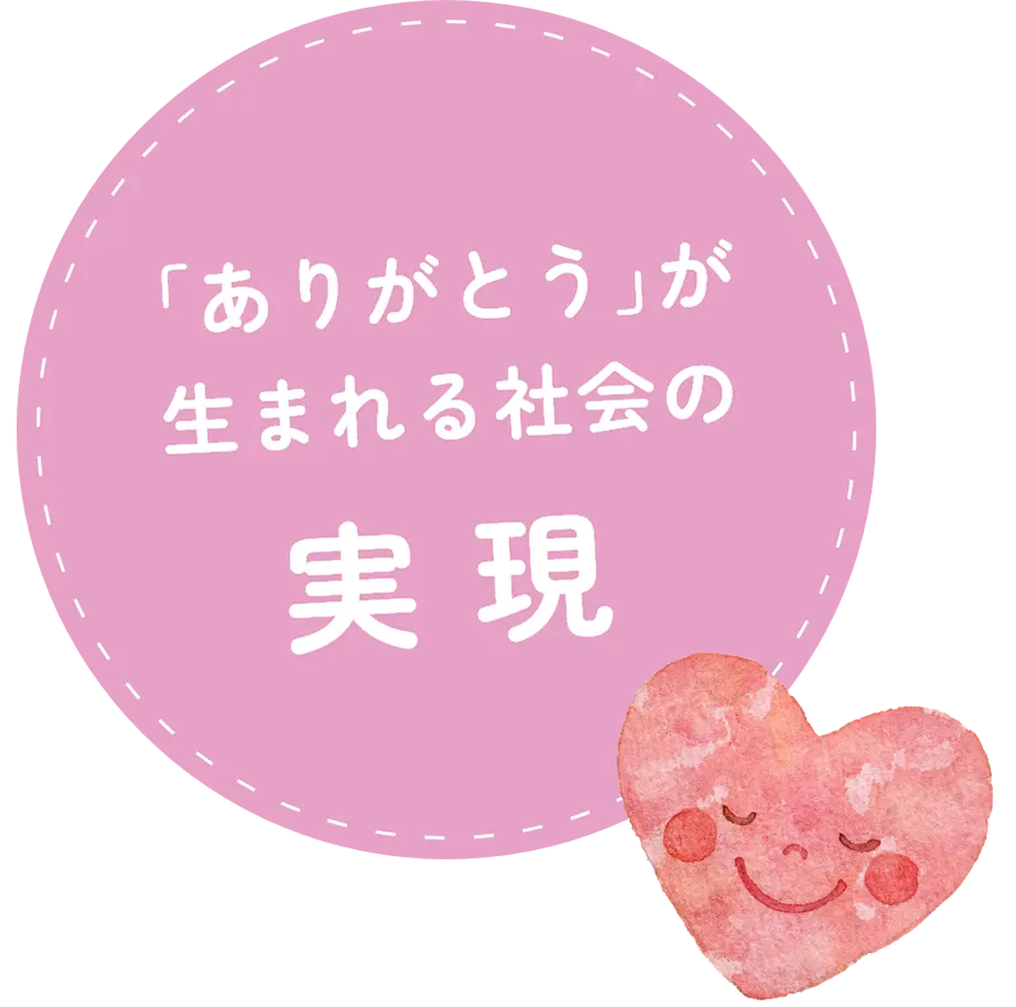 「ありがとう」が生まれる社会の実現